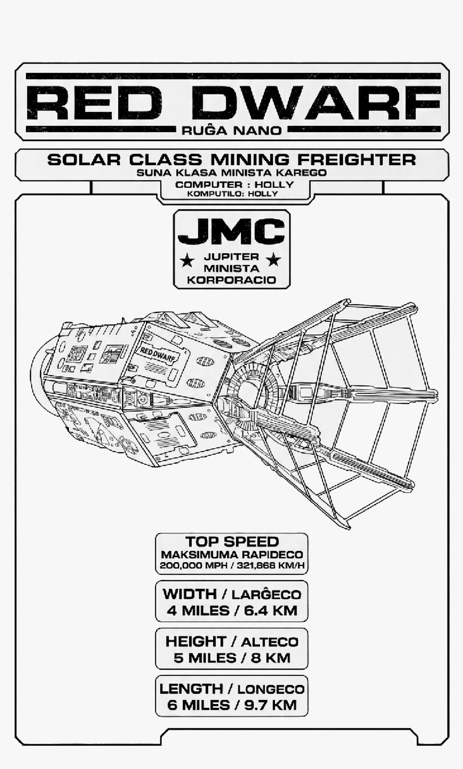 Red dwarf stat sheet - white