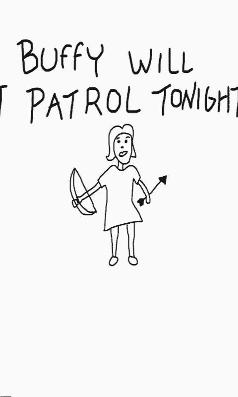 Buffy will patrol tonight
