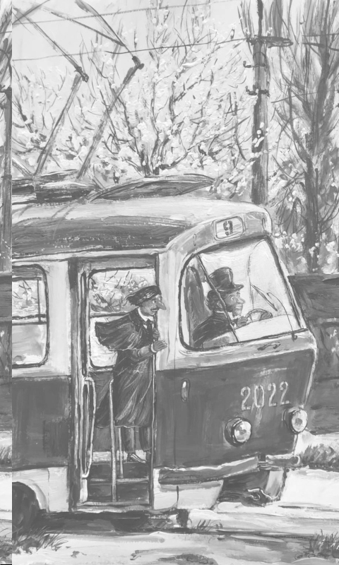 Pushkin_Gogol_and_tram