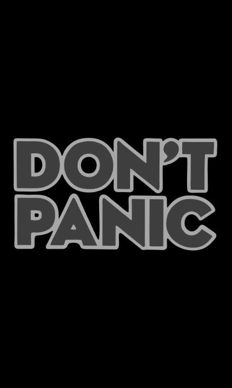 "Don't Panic"