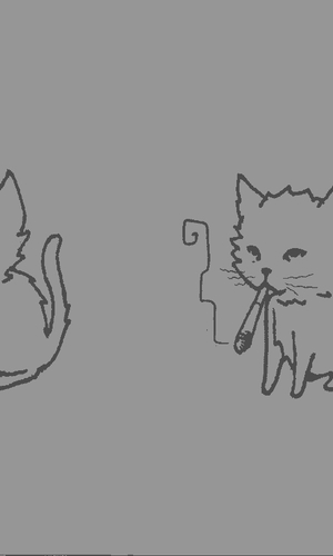 Smoking Cat (Smaller filesize)