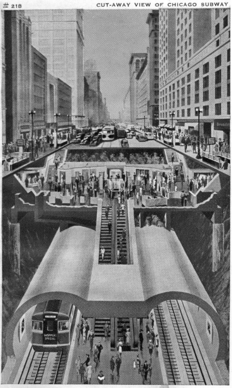 Chicago Subway Cutaway