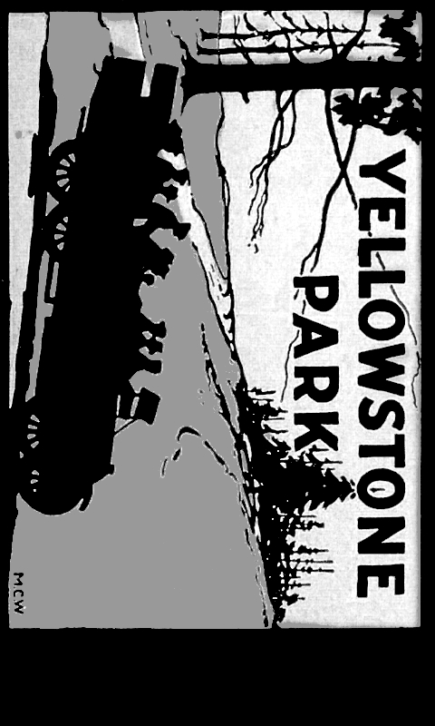 Yellowstone National Park Luggage Label 1925