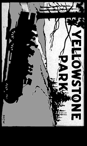 Yellowstone National Park Luggage Label 1925