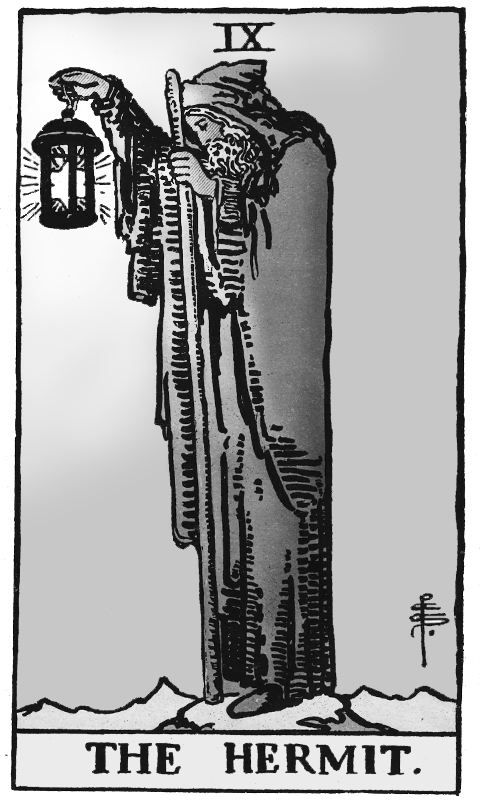 The Hermit - Grey Background