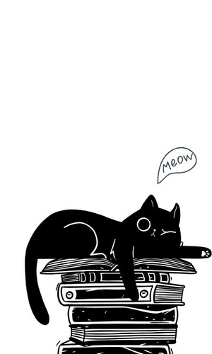 Just Meowsing Some Books