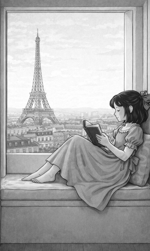 Reading with Tour Eiffel