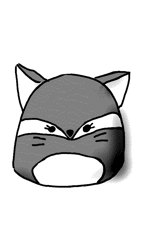 Squishmellow doodle (Fox)