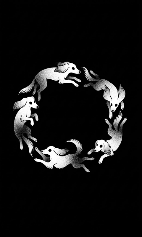Dark Ghost Saluki Spiral