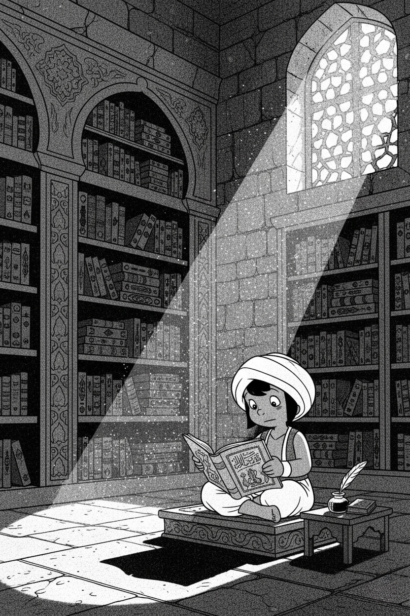 Sinbad in a library / 1001 nights